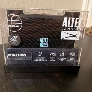Altec Lansing wireless Bluetooth speaker.
